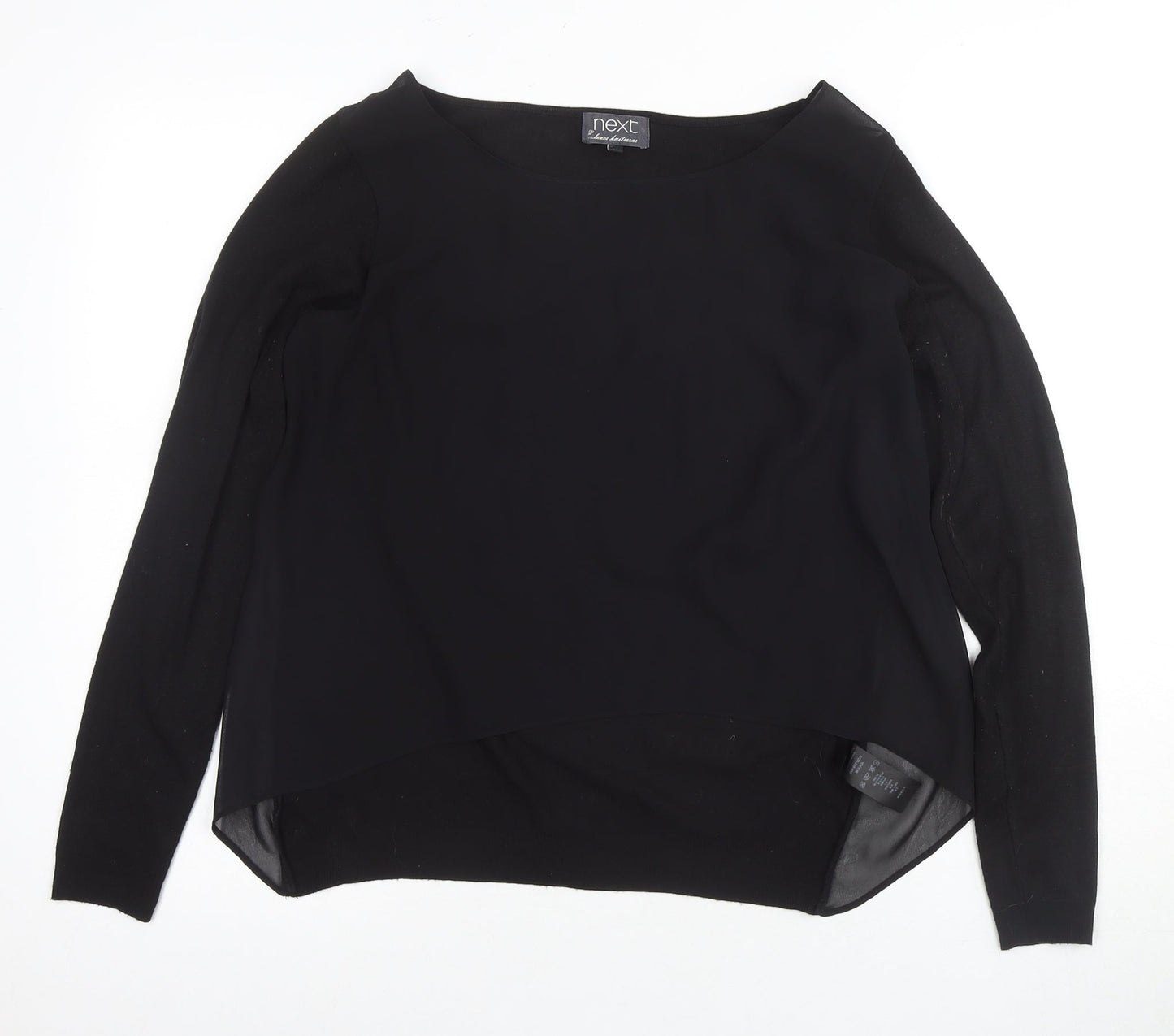Womens UK Size 10 NEXT Black  T-Shirt
