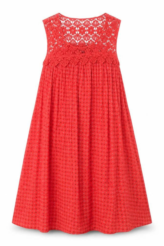 Roman Women's Red Trapeze Dress Size 10 Sleeveless
