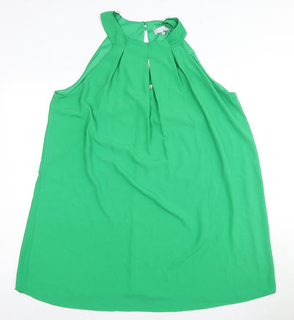 Red Herring Women's Green Sleeveless Swing Dress