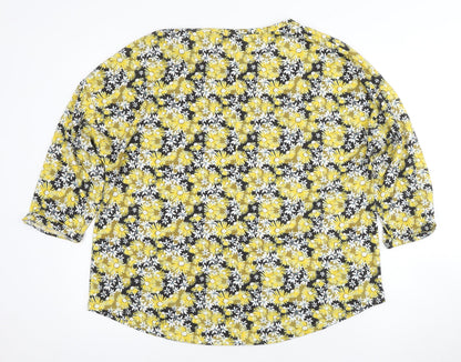 Womens UK Size 18 Marks and Spencer Yellow  Blouse