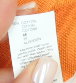 Gap Men's Orange Slim Fit Polo Shirt L