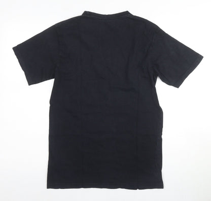 Super Mario Men's Black Graphic T-Shirt Size S