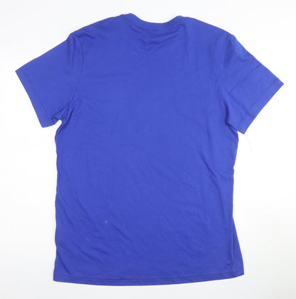 Adidas Men's Blue Sports T-Shirt - L