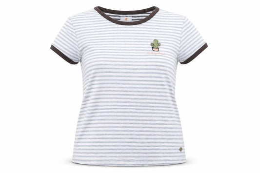 Soul Cal & Co Women’s XS Grey Striped Ringer T-Shirt