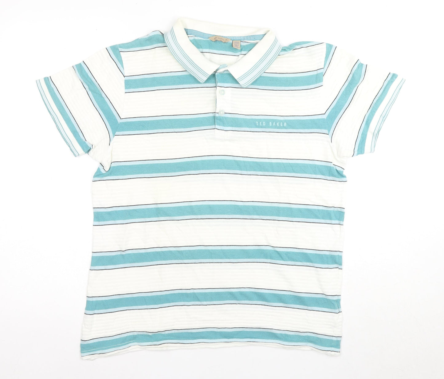 Ted Baker Men's Striped Polo Shirt, Size L