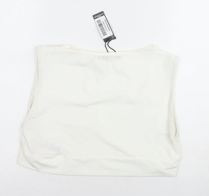 Womens UK Size 18 PRETTYLITTLETHING White Basic Blouse
