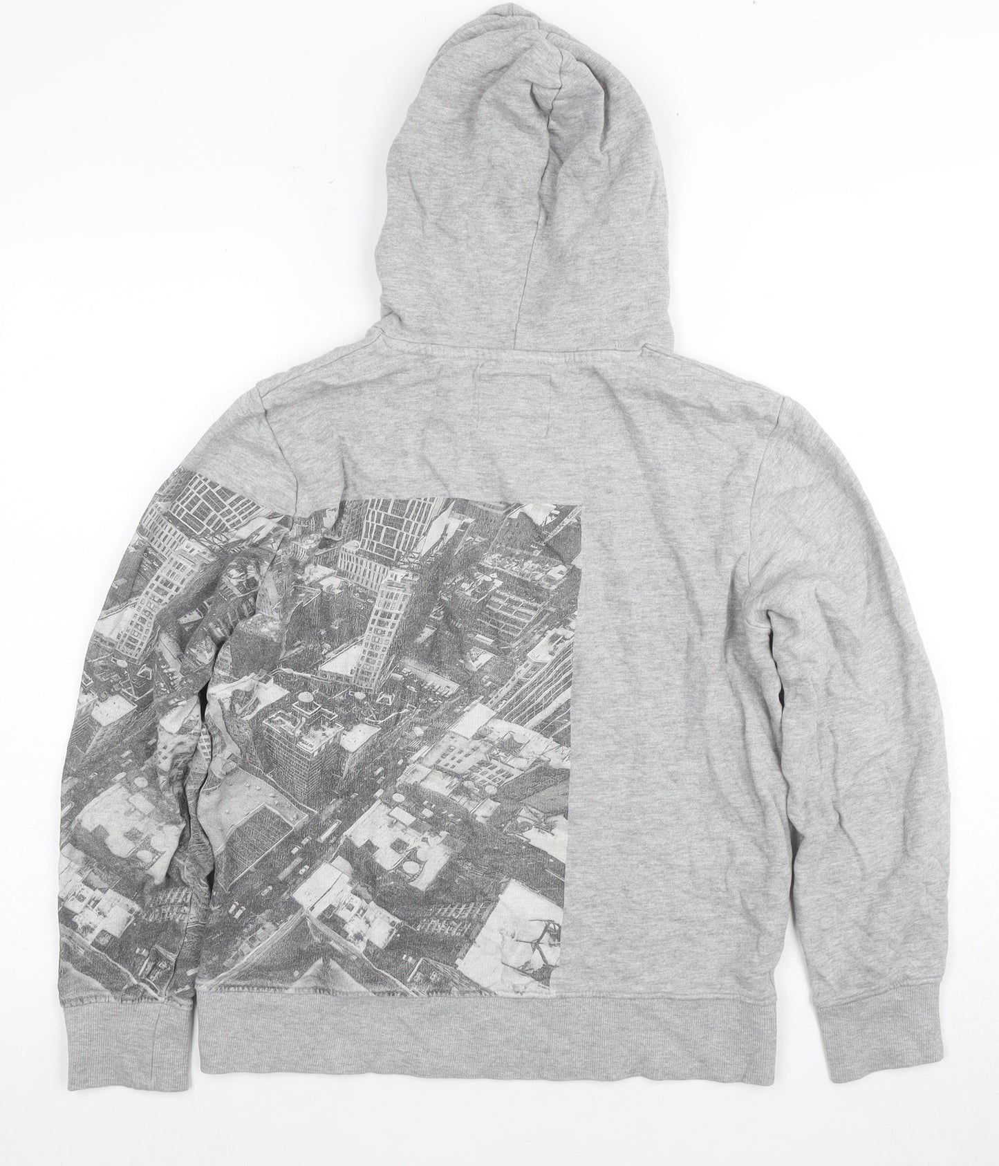 Tom Tailor Boys Grey Graphic Print Pullover Hoodie - 12 Years