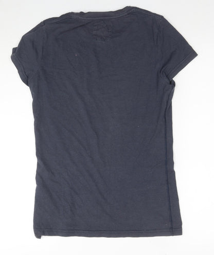 Jack Wills Women's Grey Basic T-Shirt Size 10