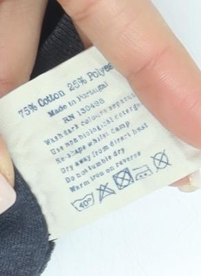 Jack Wills Women's Grey Basic T-Shirt Size 10