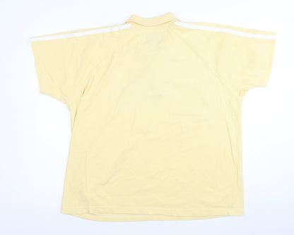 Everlast Men's Yellow Polo Shirt - Large, Short Sleeve