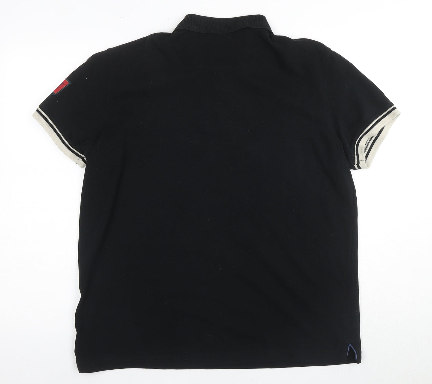 Bendorff Men's Black with Detailing Cotton Navigator Polo Shirt Size 2XL