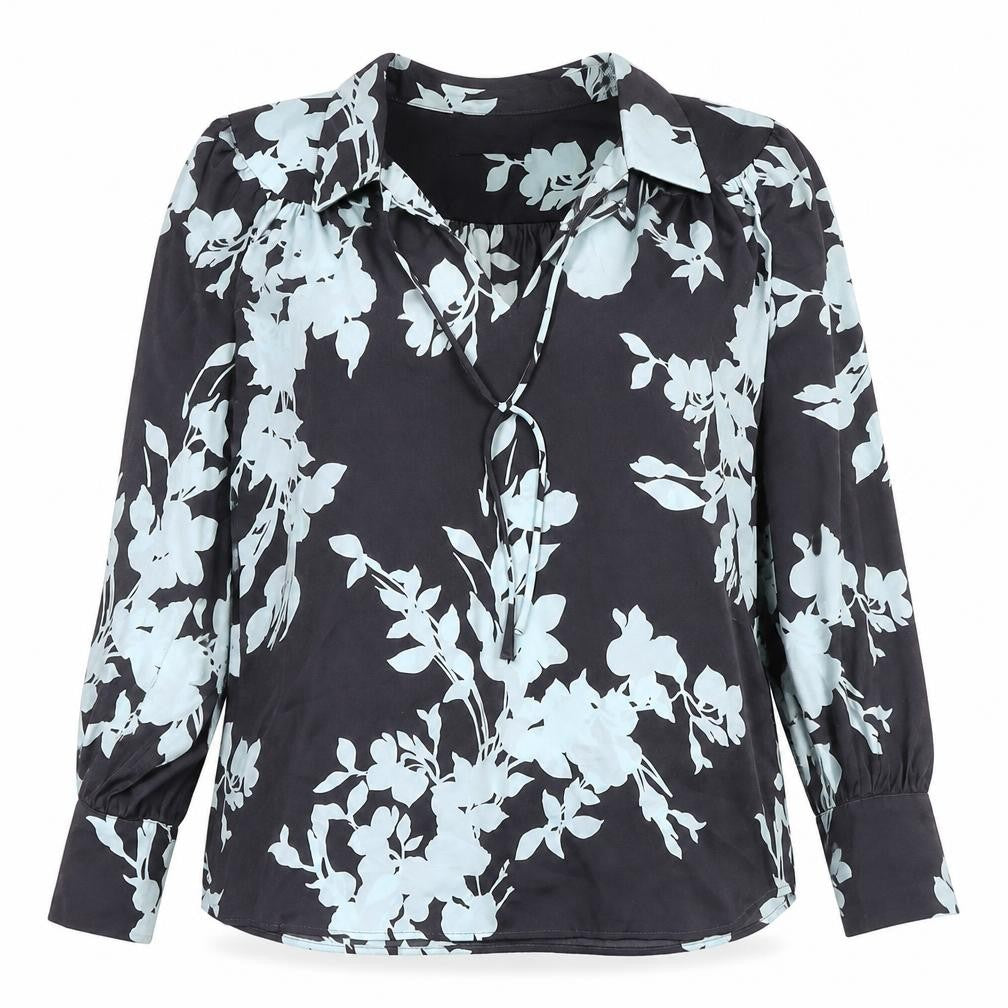 Womens UK Size 12 Marks and Spencer Black Basic Blouse