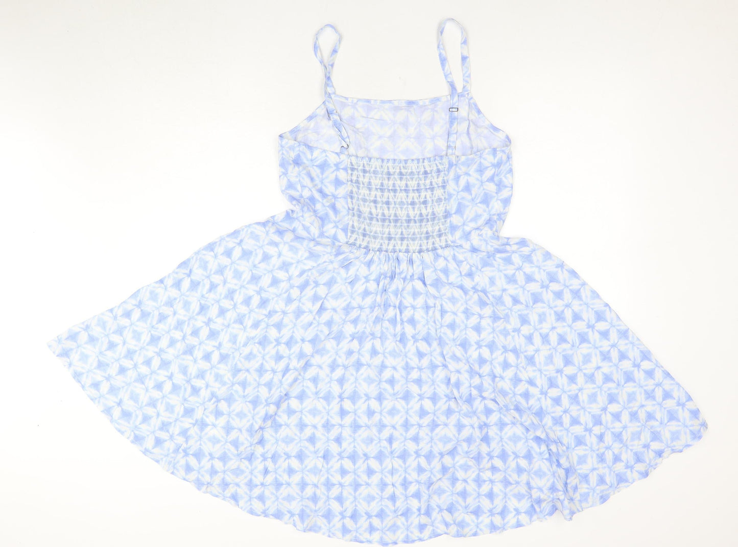 GAP Women's Blue Fit & Flare Dress, Size S, Summer Casual