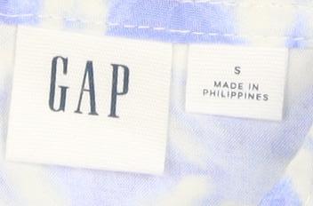 GAP Women's Blue Fit & Flare Dress, Size S, Summer Casual