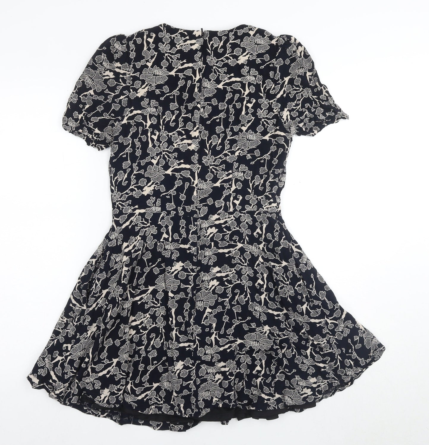 Vaudeville & Burlesque Women's Black Floral Dress S