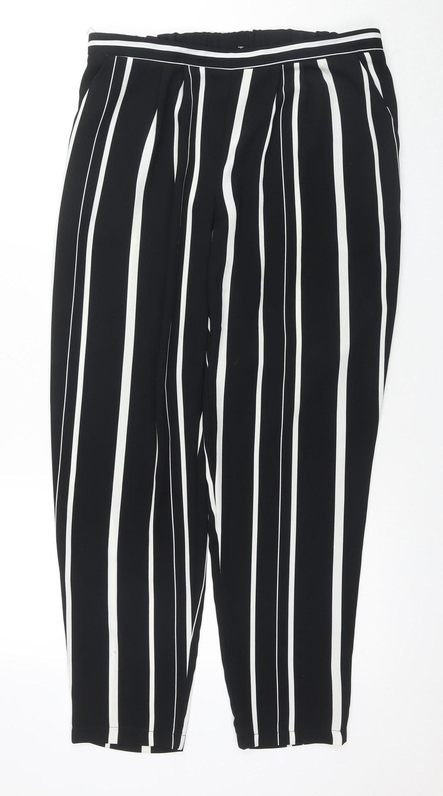 Womens UK Size 14 Wallis Regular Fit Jogger Black Trousers