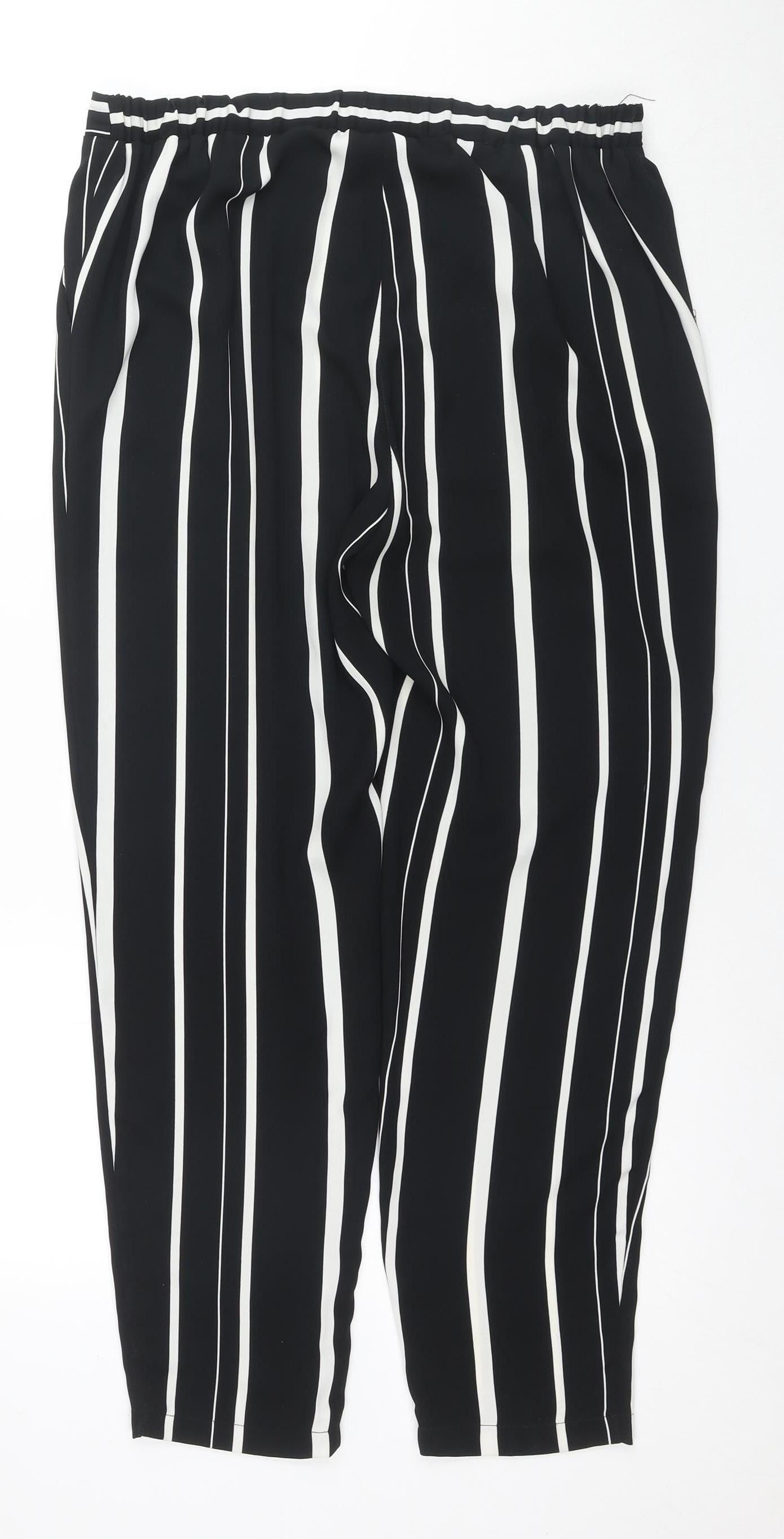 Womens UK Size 14 Wallis Regular Fit Jogger Black Trousers