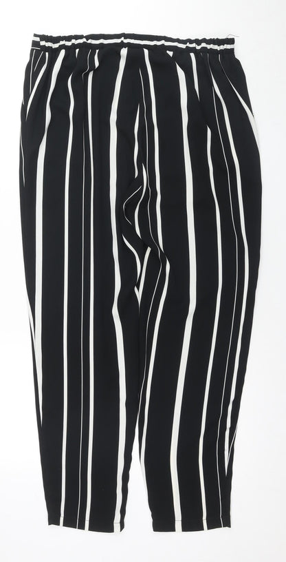 Womens UK Size 14 Wallis Regular Fit Jogger Black Trousers
