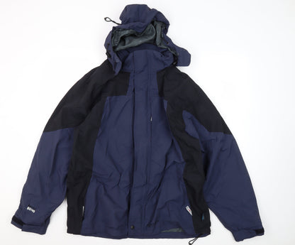 Mens UK Size L Regatta Blue Windbreaker Coat
