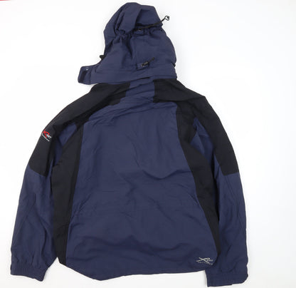 Mens UK Size L Regatta Blue Windbreaker Coat