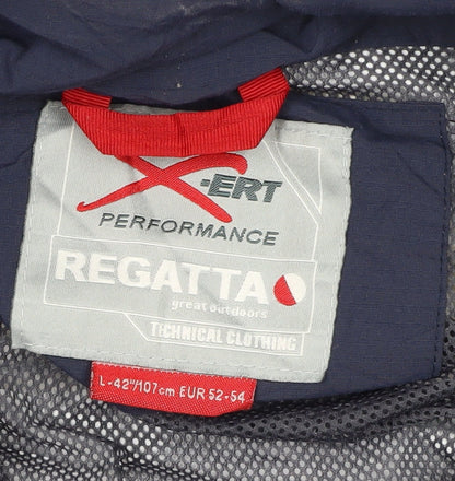 Mens UK Size L Regatta Blue Windbreaker Coat