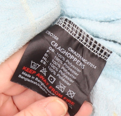 Craghoppers Women's Blue Mock Neck Fleece Sweatshirt Size 6