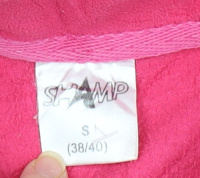 SHAMP Women's Pink Basic Fleece Jacket, Size 10, Full Zip