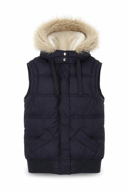 Womens UK Size 10 New Look Black Puffer Jacket