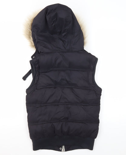 Womens UK Size 10 New Look Black Puffer Jacket