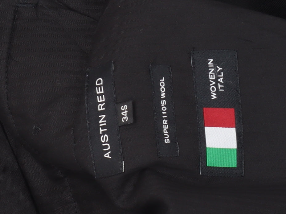 Austin Reed Men's Black Wool Dress Pants 34S