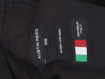 Austin Reed Men's Black Wool Dress Pants 34S