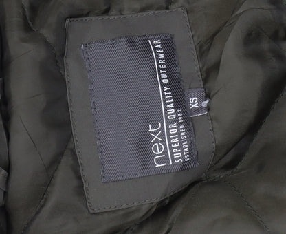 Next Men's Green Parka XS Hooded Casual Jacket