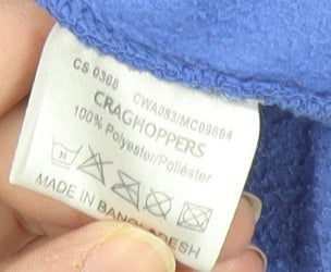 Craghoppers Women's Blue 1/2 Zip Fleece Jacket Size 8