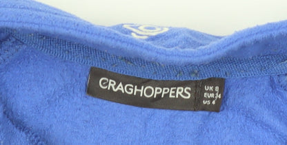Craghoppers Women's Blue 1/2 Zip Fleece Jacket Size 8