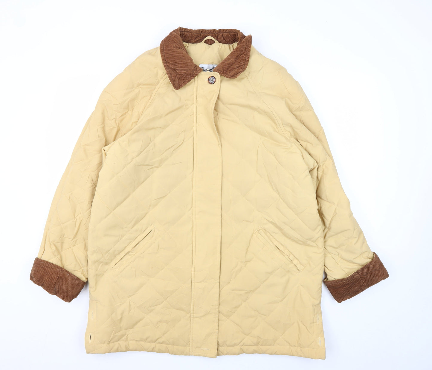 Womens UK Size 14 Rossetti Beige Quilted Coat