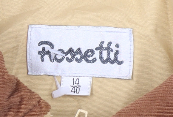 Womens UK Size 14 Rossetti Beige Quilted Coat