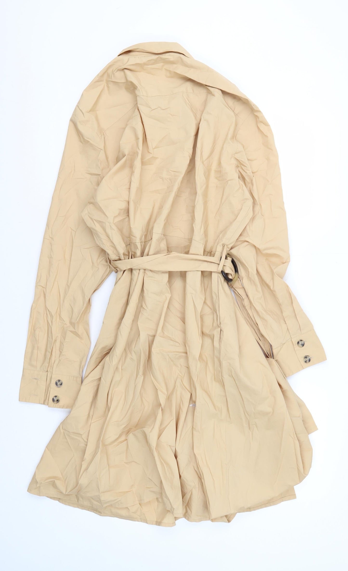 Violeta by MNG Women's Beige Trench Coat Size 16