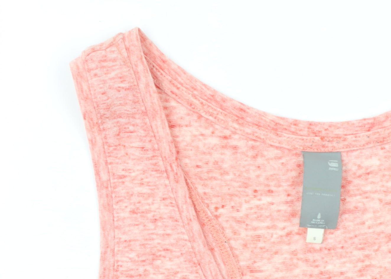 G-Star RAW Women's Pink Tank Top - Size S, Racerback Style