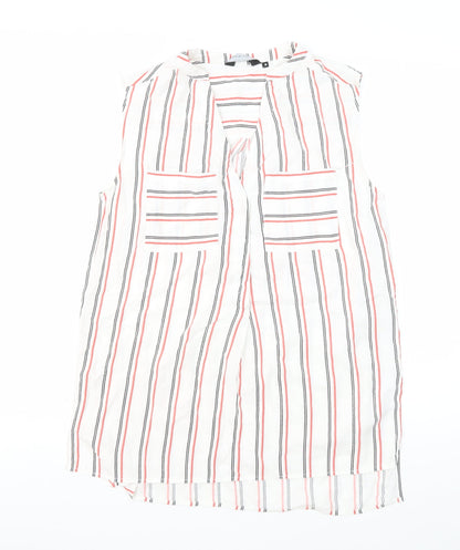 Womens UK Size 10 New Look Multicoloured Basic Blouse