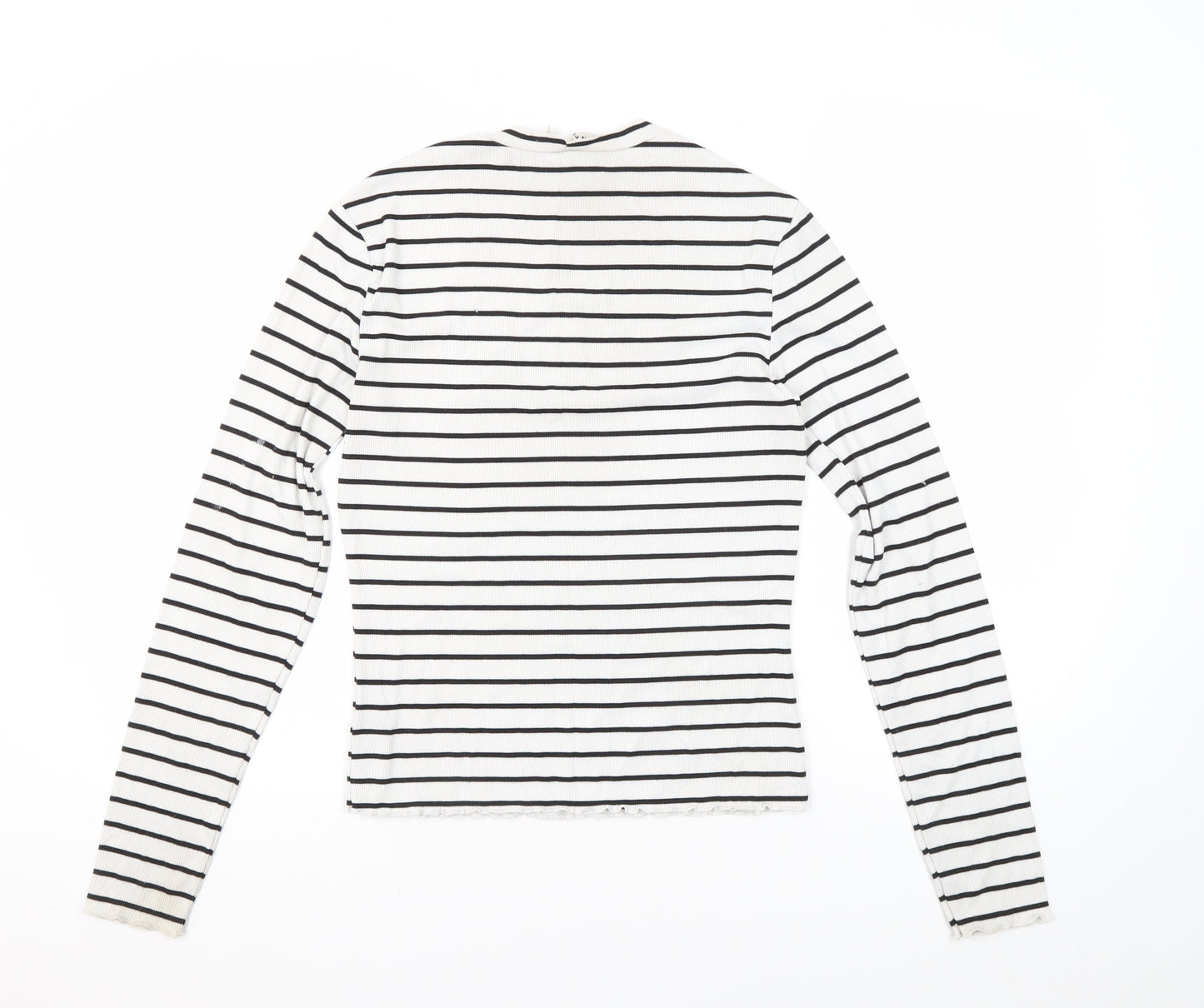 Womens UK Size S NA-KD White Basic T-Shirt