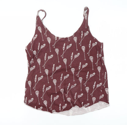 Womens UK Size S Staring at Stars Red Camisole Tank