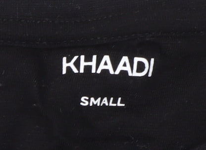 Khaadi Women's Black Basic T-Shirt, Size S, Crew Neck