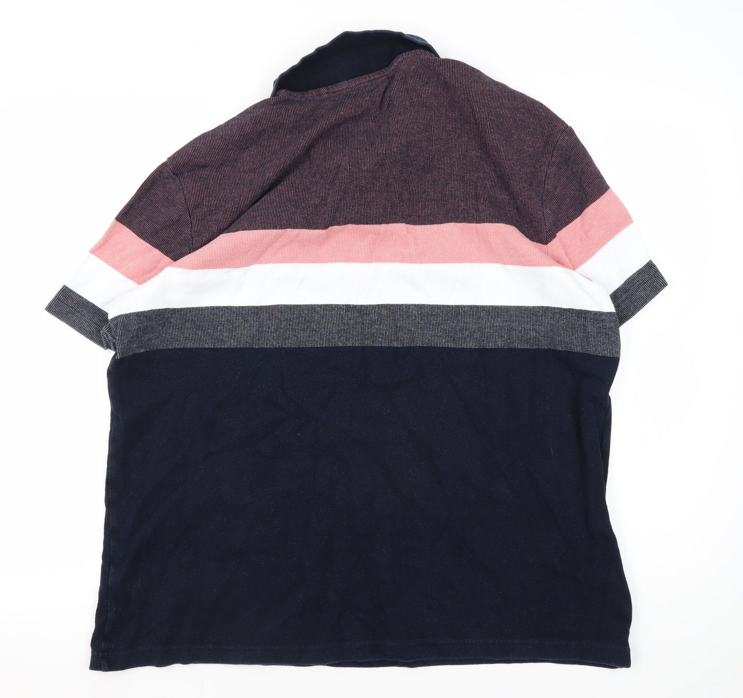 Marks and Spencer Men's XL Multicoloured Striped Polo