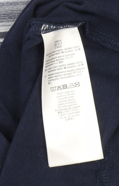 Boss Boys Blue Graphic Long Sleeve T-Shirt, Size 12, Slim Fit