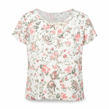 Womens UK Size L Isle Multicoloured Basic T-Shirt