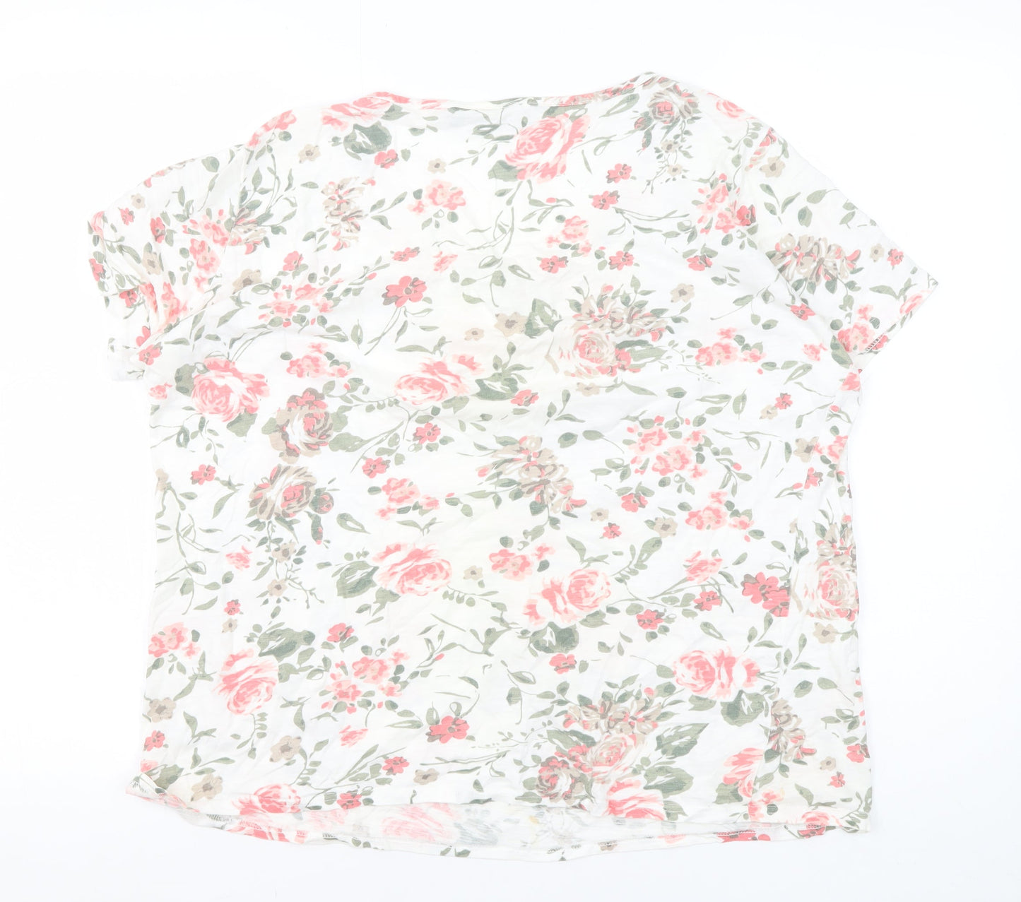 Womens UK Size L Isle Multicoloured Basic T-Shirt