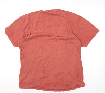 Adidas Men's Red Marathon T-Shirt, One Size, Graphic Print