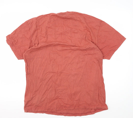 Adidas Men's Red Marathon T-Shirt, One Size, Graphic Print