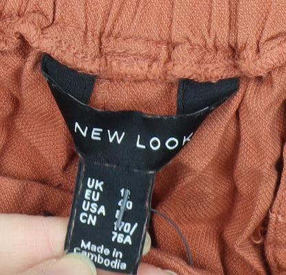 New Look Women's Orange Jogger Trousers - Size 10