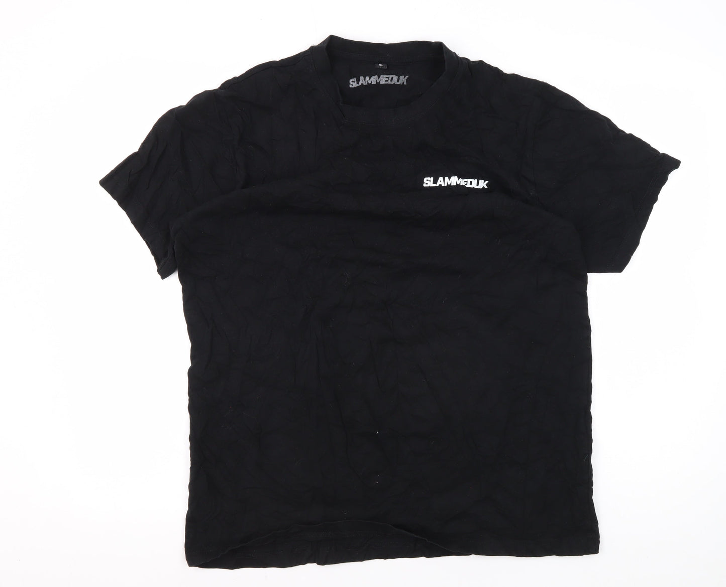 SLAMMEDUK Men's Black XL Graphic Cars T-Shirt